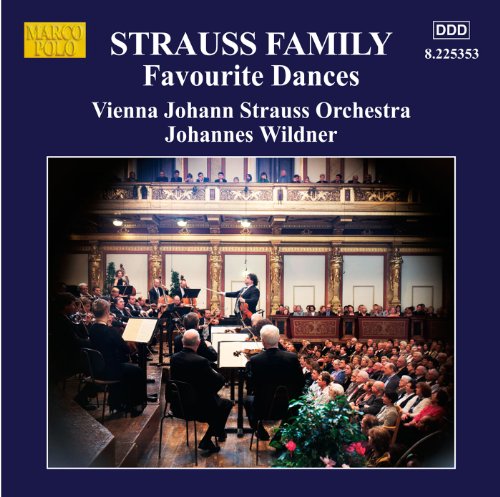 "CD cover with orchestra on stage, blue background, white text."
