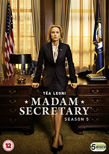DVD cover for Madam Secretary Season 5 featuring Téa Leoni in an office.