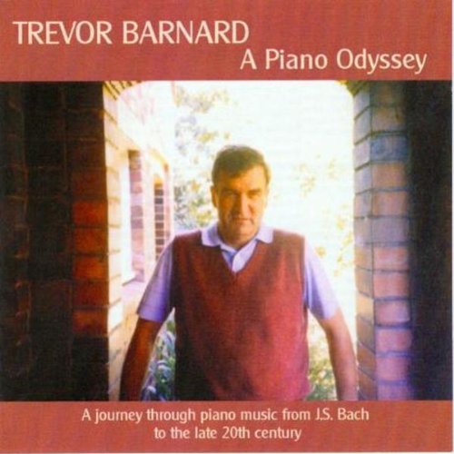 "CD cover with a man standing between brick pillars, wearing a red sweater vest."