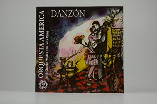 CD cover for Orquesta America’s “Danzón” featuring a couple in a painted scene.