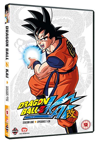 DVD case for "Dragon Ball Z Kai Season 1" featuring Goku in an orange gi.