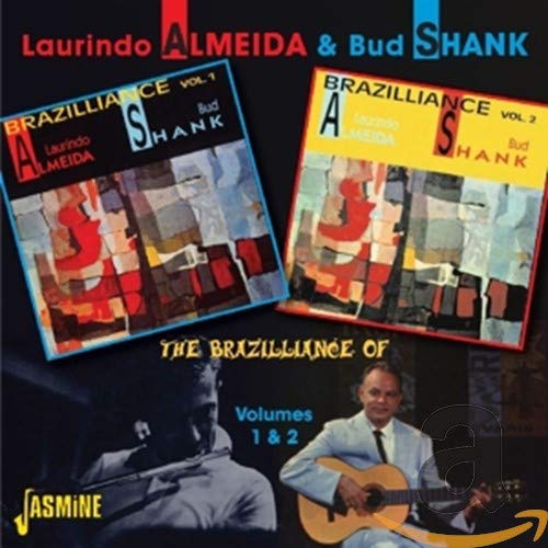 CD covers for Laurindo Almeida & Bud Shank’s “The Brazilliance Of…” volumes 1 & 2.