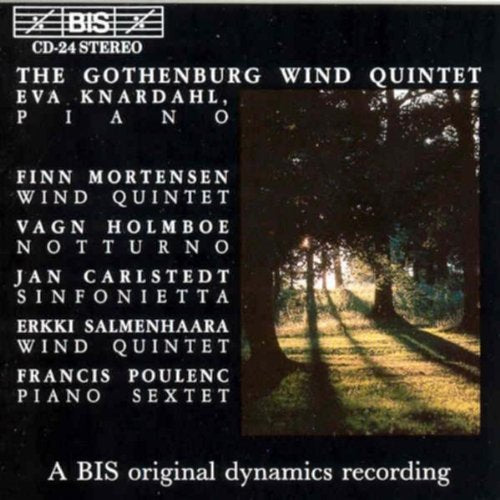 "CD cover with forest path image and white text on black background."