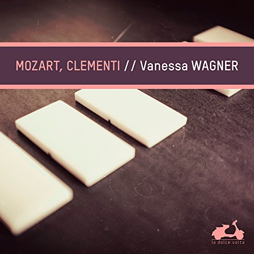CD cover with piano keys and text: Mozart, Clementi, Wagner.
