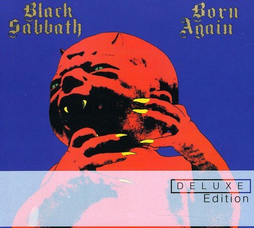 "Album cover art: red figure with black shading against a purple background."