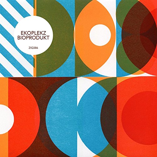 CD cover with geometric shapes in orange, blue, and white.