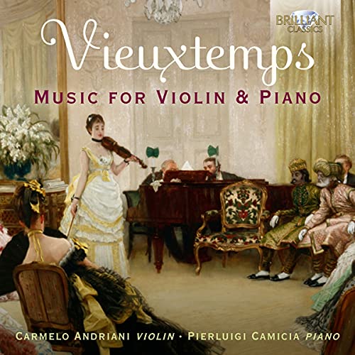CD cover depicting a violinist performing in a lavish, ornate room.