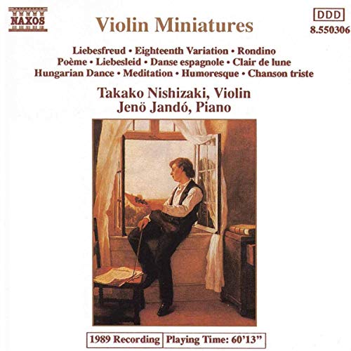 CD cover: violinist playing indoors, with tracklist and artist names.