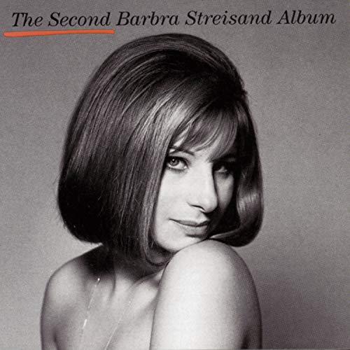 Black and white album cover featuring Barbra Streisand with short hair and bare shoulders.