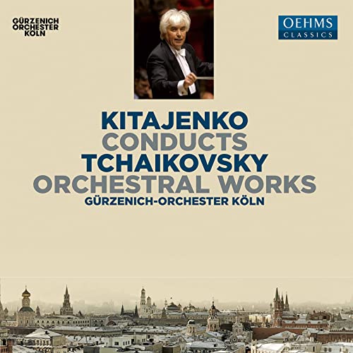 CD cover featuring conductor Kitajenko and a city skyline below.