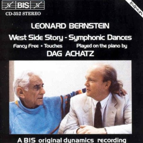CD cover featuring Leonard Bernstein and Dag Achatz in portrait.