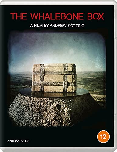 Blu-ray cover for "The Whalebone Box" featuring a stone box on a plinth.