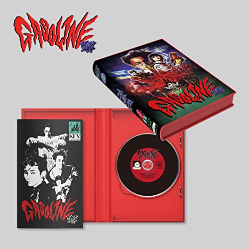 Red VHS case and CD with group portrait on cover art.