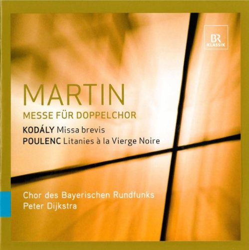 CD cover for choral music by Martin, Kodály, and Poulenc.