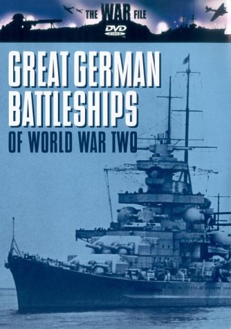 DVD cover featuring a German battleship with the title Great German Battleships of World War.