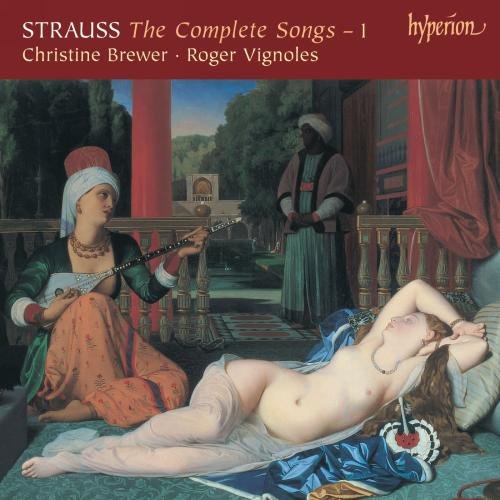 "CD cover featuring a reclining nude and a seated woman playing a lute."