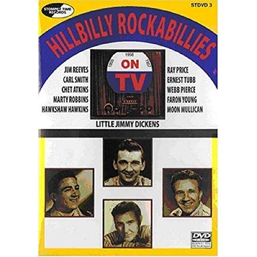 DVD cover for "Hillbilly Rockabillies On TV" featuring musician portraits.