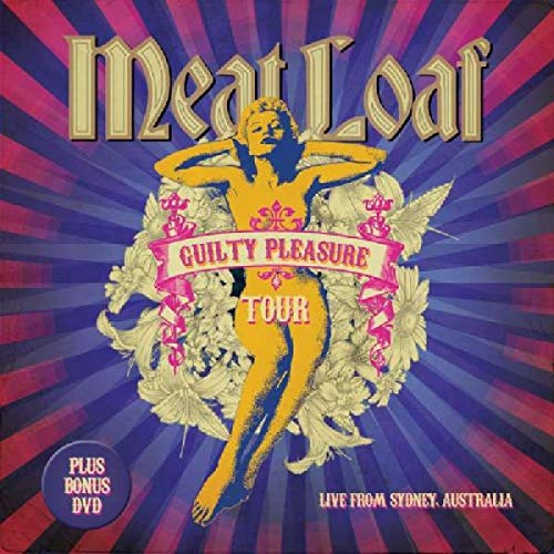 Meat Loaf “Guilty Pleasure Tour” CD cover with vintage-style illustration.