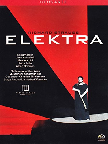 DVD cover for "Richard Strauss: Elektra" featuring a woman in a long black dress.