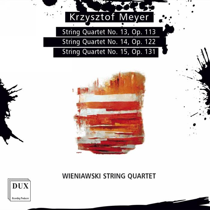 CD cover for Krzysztof Meyer string quartets by Wieniawski Quartet.
