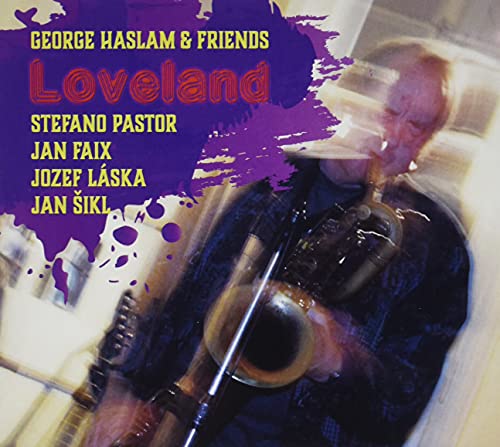 "CD cover with man playing saxophone and purple text overlay listing artist and musicians."