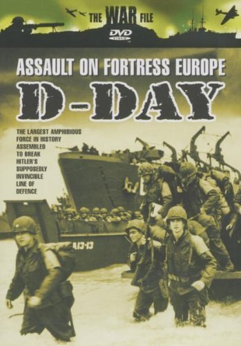 DVD cover for "The War File: D-Day" depicting soldiers landing on a beach.