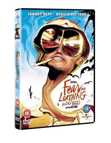 DVD cover for “Fear and Loathing In Las Vegas” featuring Johnny Depp.