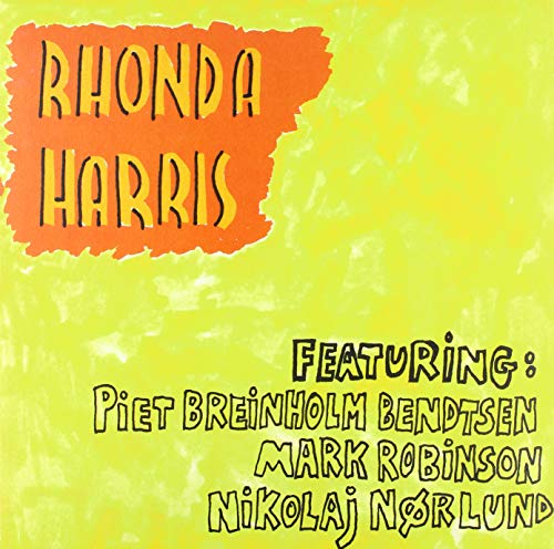 Yellow album cover with orange "Rhonda Harris" text and featured artist names.