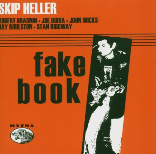 Album cover with orange background, black and white image, and text "Skip Heller Fake Book".