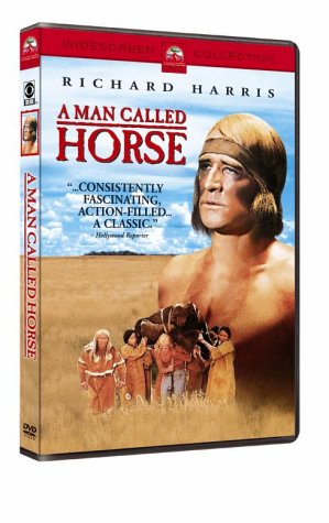 DVD case for "A Man Called Horse" with Richard Harris on the cover.