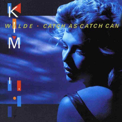 Kim Wilde album cover with a woman's profile in blue tones and abstract background.
