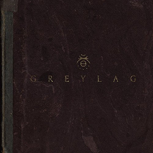 Dark brown vinyl record cover with gold embossed "GREYLAG" text and symbol.