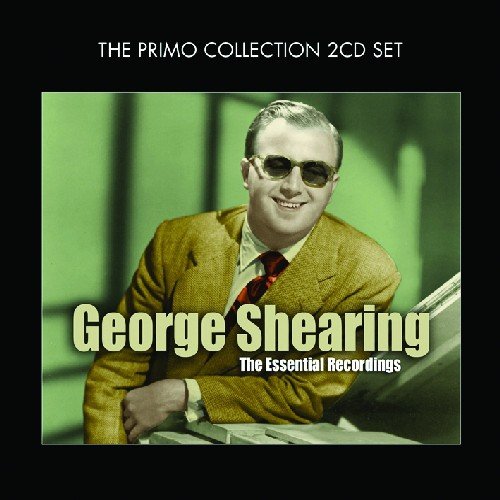 A CD cover featuring George Shearing at a piano, wearing sunglasses and a suit.