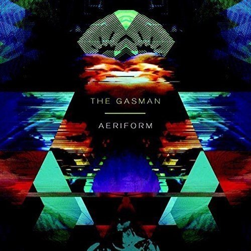 CD cover for "The Gasman - Aeriform" with abstract geometric shapes.