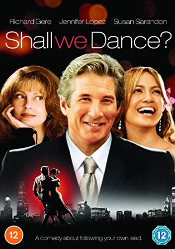 Shall We Dance?" DVD cover featuring Richard Gere, Jennifer Lopez, and Susan Sarandon.