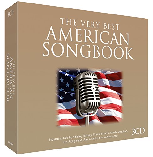 3CD case for "The Very Best American Songbook" with microphone and flag.
