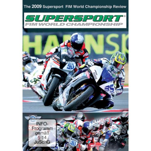 DVD cover for 2009 World Supersport Championship, featuring motorcycle racers.