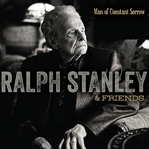 Ralph Stanley album cover, black and white portrait of an elderly man.