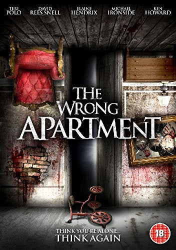 DVD cover for "The Wrong Apartment" featuring a distressed room scene.
