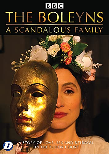 DVD cover for “The Boleyns” featuring a woman and golden mask.