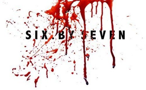 Six By Seven" album cover with red splatter and dripping paint.