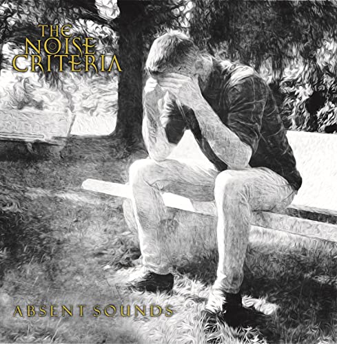 Black and white album cover depicting a person sitting with head in hands.