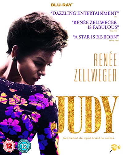Blu-ray cover for “Judy” featuring Renée Zellweger in character.