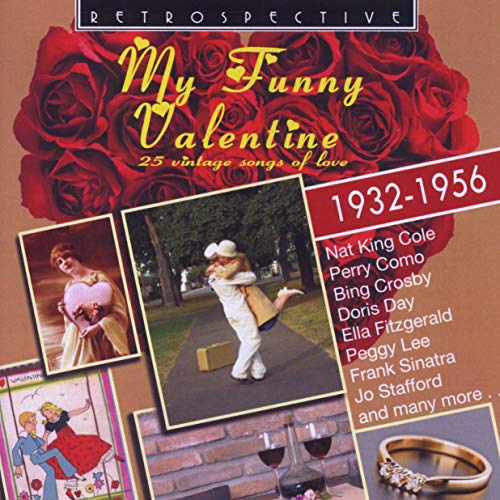 CD cover for "My Funny Valentine" with vintage photos and roses.