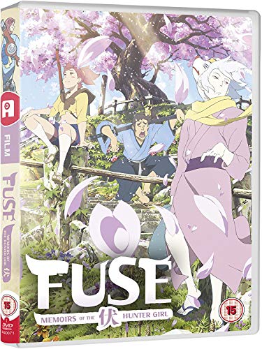 DVD cover for "Fuse" anime film featuring characters among cherry blossoms.