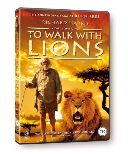 DVD cover for "To Walk With Lions" featuring a man and lion.