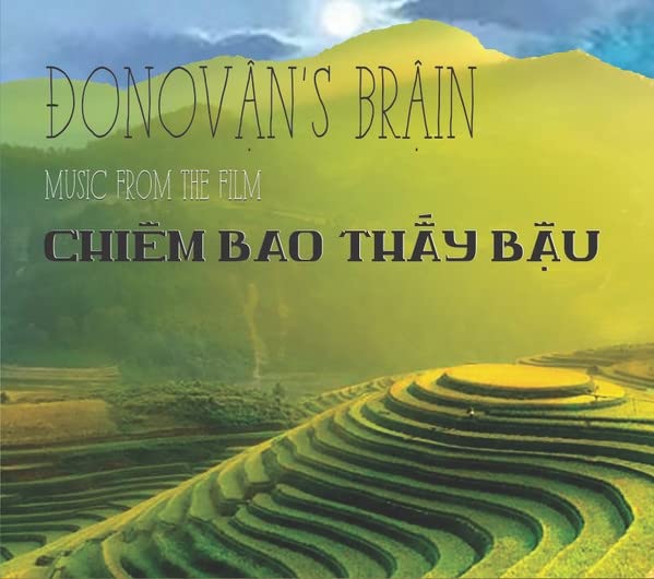 CD cover for "Donovan's Brain - Chiem Bao Thay Bau" with rice terraces.