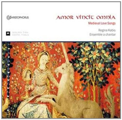 "CD cover featuring a medieval tapestry of a lady with a unicorn."