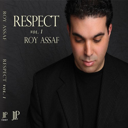 "Album cover featuring a man in black with 'RESPECT VOL. 1 ROY ASSAF' text."