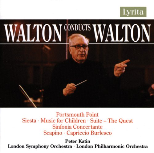 CD cover featuring a man holding a baton, with text listing musical compositions.
